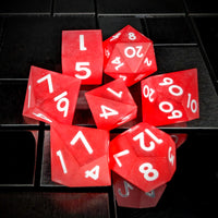 Thumbnail for 7pcs Dice Sharp Frosted Red