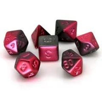 Thumbnail for 7pcs Dice Acrylic Metallic Frosted Red