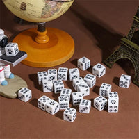 Thumbnail for Paw on White Resin - 6pcs D6 RPG Dice Set