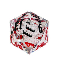 Thumbnail for Bubbles in Clear Sharp Acrylic - D20 RPG Dice