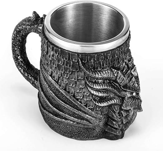 Black Scales & Dragon Mug - Novelty