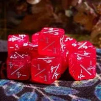 Thumbnail for 10pcs D6 12mm Dice Acrylic White Font Counter Numbers Pink