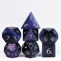 Thumbnail for Navy Cat Eye Gemstone - 7pcs RPG Dice Set