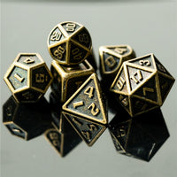 Thumbnail for 7pcs RPG Dice Set - Miniature Bronze Metal